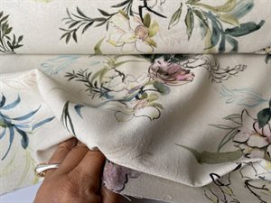 Råsilke - unik silke med store smukke blomster